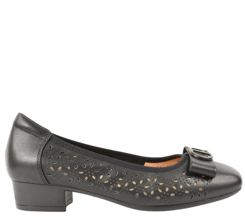 Pantofi casual, dama, PASS COLLECTION, M460006A negru, piele naturala